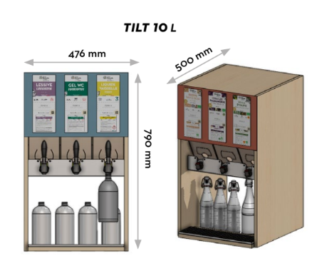 TILT BOX 3 réf 10L Alimentaire