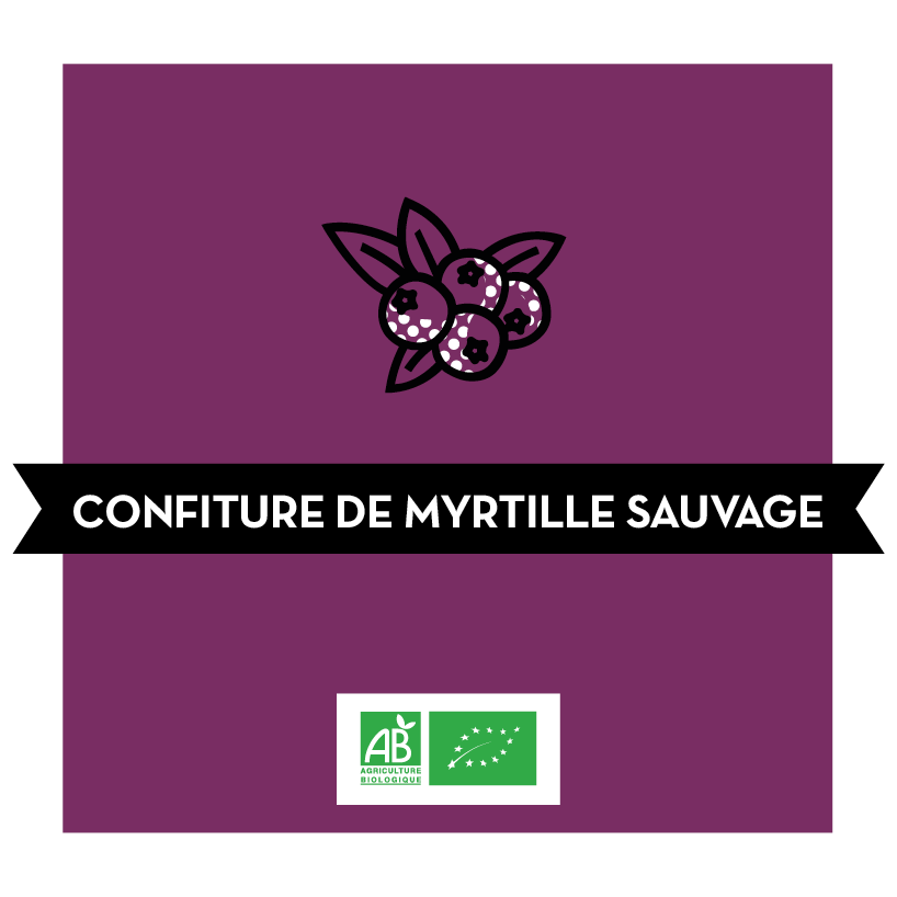 Confiture Myrtille Sauvage Bio - BIB12,5KG