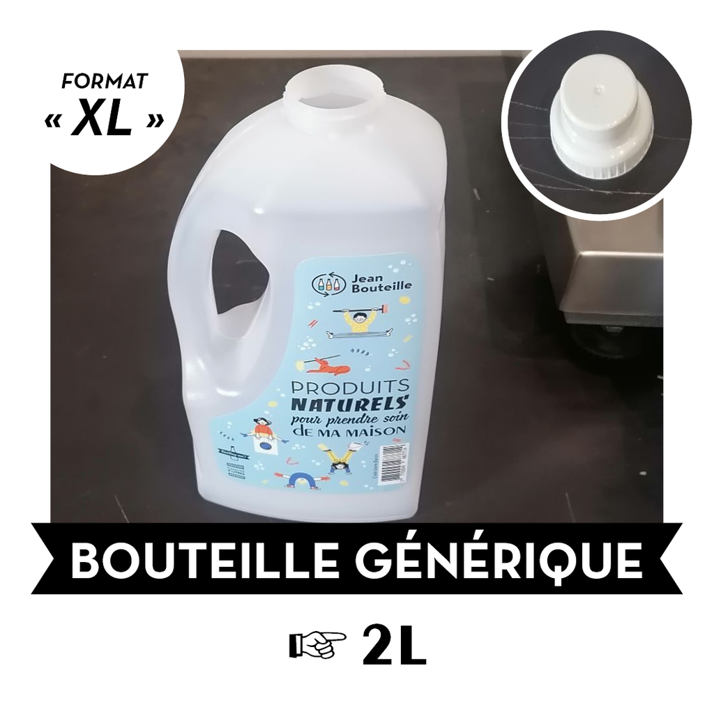 Carton de 13 bouteilles réutilisables plastique - Buanderie format XL contenance env. 2L