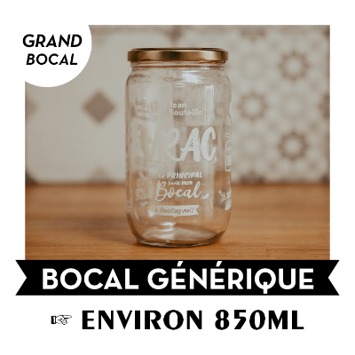 Carton de 24 bocaux env. 850ml - Le principal dans mon bocal - Grand Format