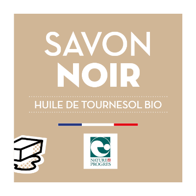 Savon Noir à l'huile de tournesol - Nature &amp; Progrès - BIB 10L