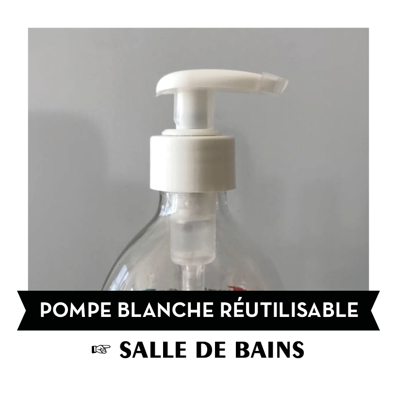 [G50HV_POMPE-50] Carton de 50 pompes blanches réutilisables Salle de bains