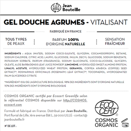 [CE0562] Contre étiquette - Gel Douche Agrumes
